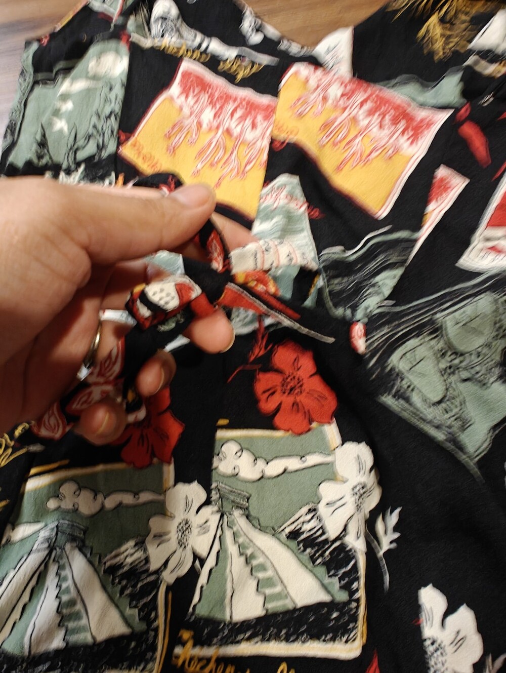 Reformation Brixton Dress Havana Postcard Print Sz 2 - Picture 15 of 15